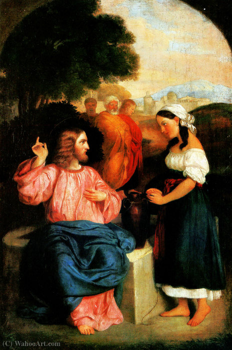 Christ And The Samaritan Woman — Karoly Brocky (charles Brocky)