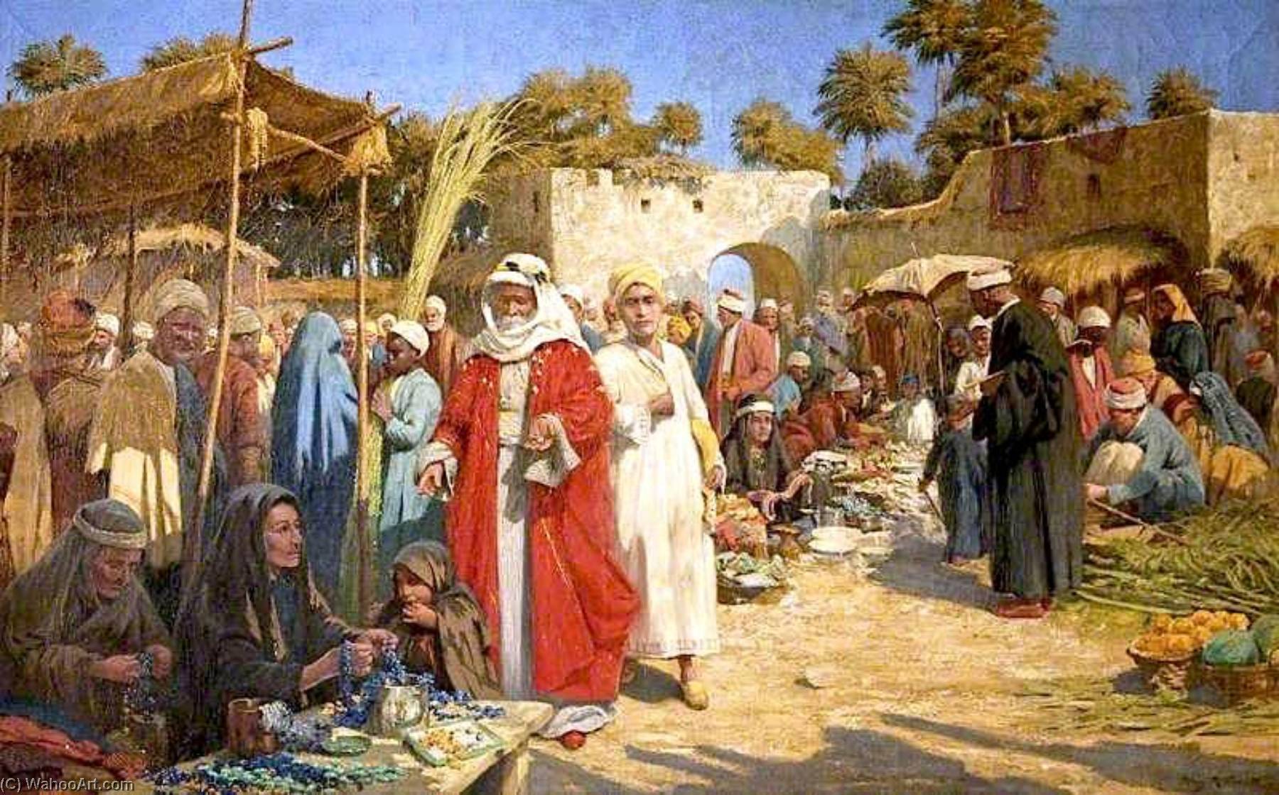 In A Damascus Market, Syria — Percy Robert Craft