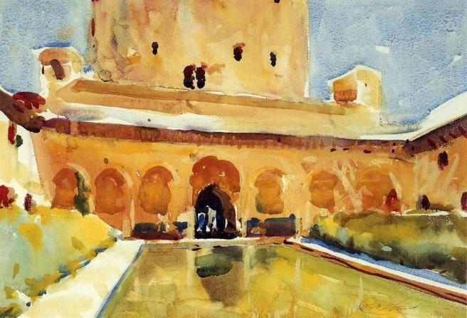 Court Of The Myrtles, Alhambra — Charles Webster Hawthorne