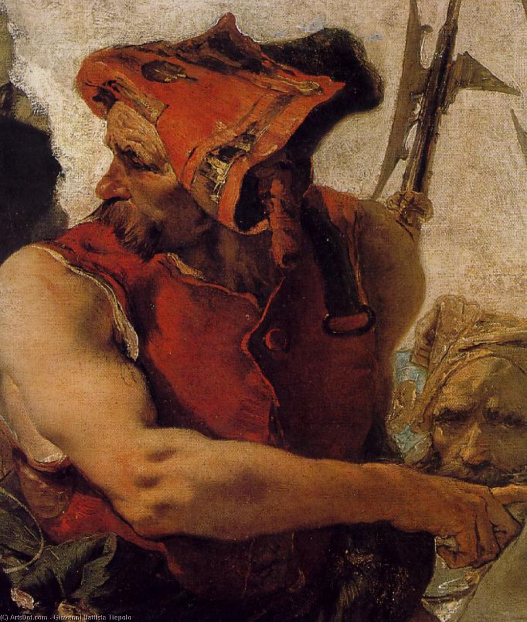 Agatha (detail) — Giambattista Tiepolo