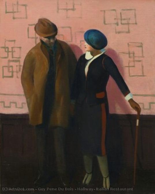 Hallway, Italian Restaurant — Guy Pene Du Bois