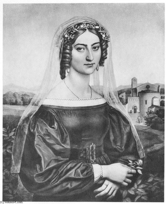 Bildnis Der Gattin Des Kunstlers — Heinrich Maria Von Hess