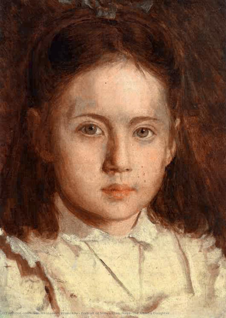 Portrait Of Sonya Kramskaya, The Artist`s Daughter — Ivan Nikolaevič Kramskoj