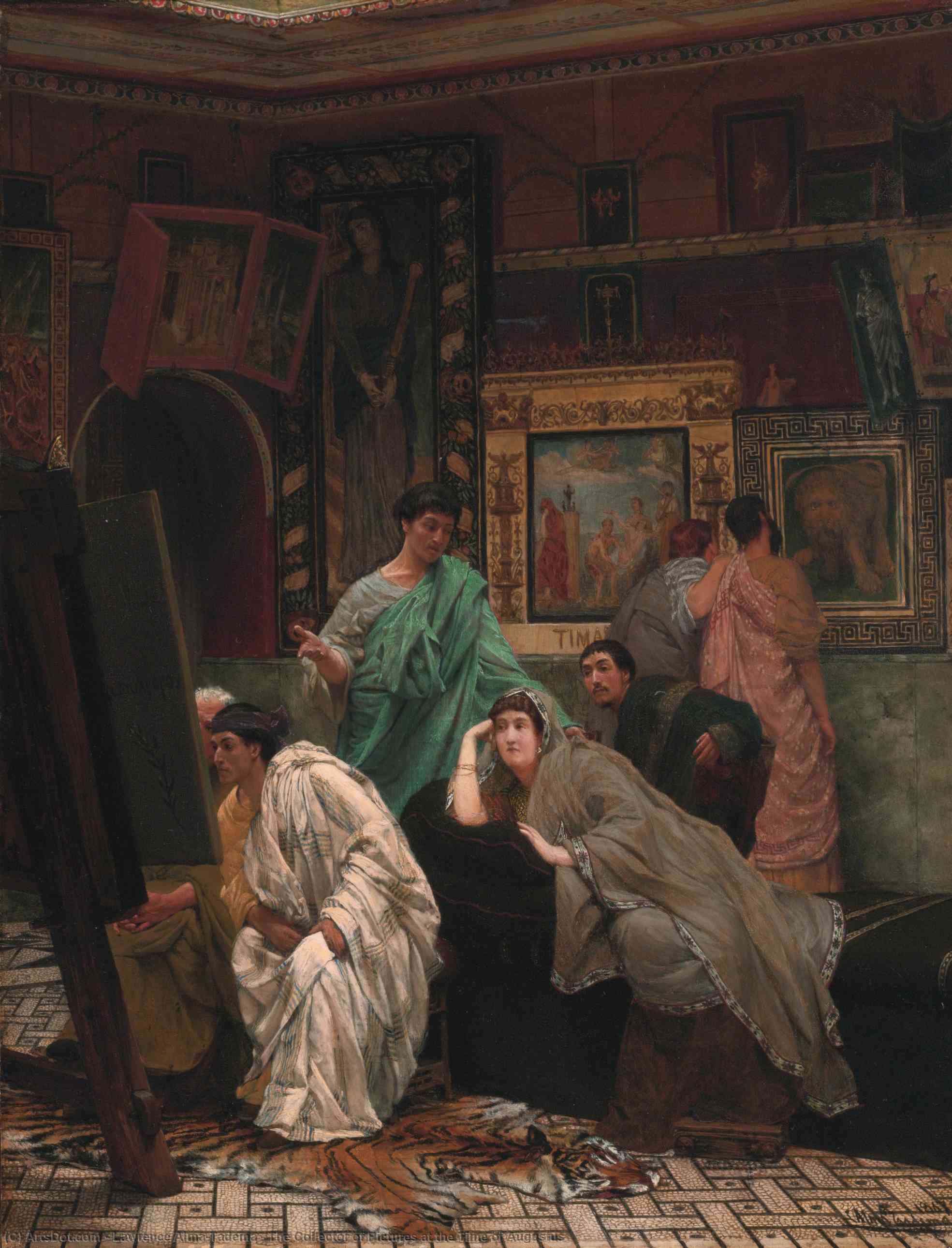 The Collector Of Pictures At The Time Of Augustus — Lourens Alma Tadema