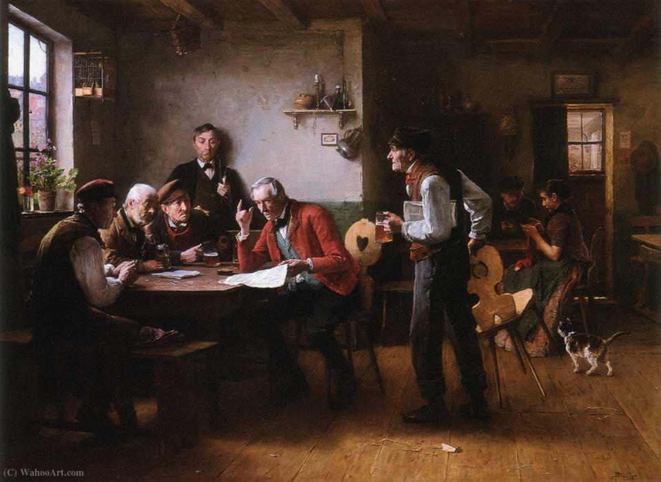 The Gossip — Wenceslas Vacslav Brozik