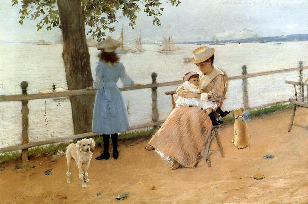 Afternoon By The Sea (aka Gravesend Bay) — William Merritt Chase