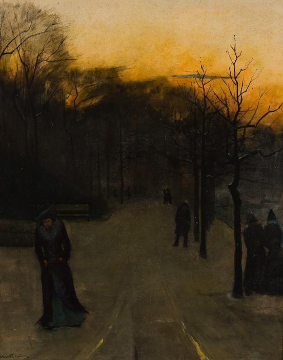 Evening Walk In The Snow — Pieter Florentius Nicolaas Jacobus Arntzenius