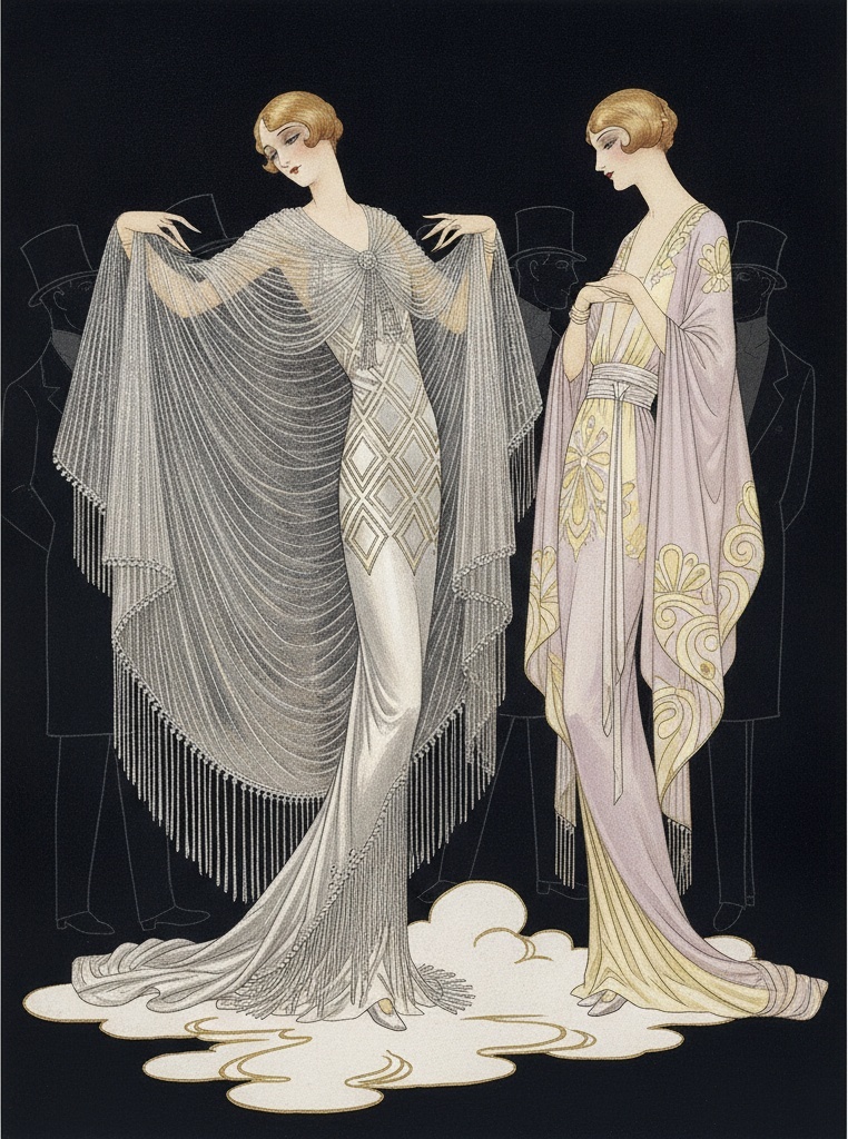 Silver Fringe And Lavender Silk Amidst Gilded Shadows — Valentin Laurent De Courcey