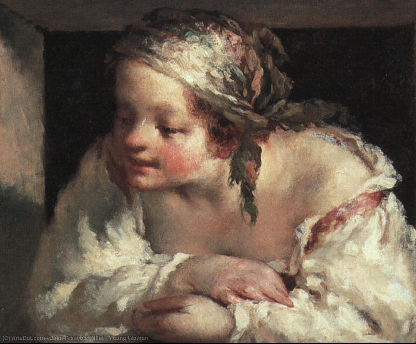 Young Woman — Jean-françois Millet