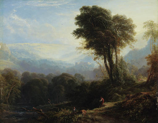 Distant View Of Rievaulx Abbey, Near Helmsley, Yorkshire — Anthony Vandyke Copley Fielding