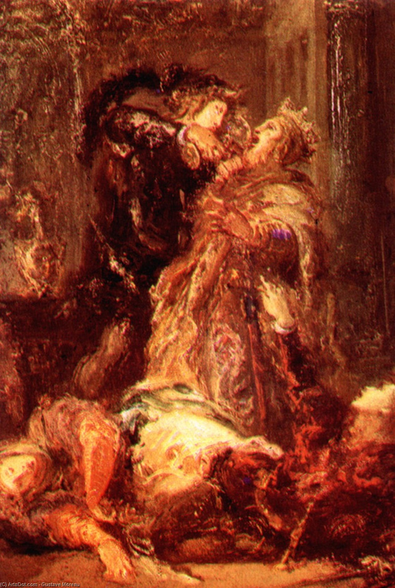 Prince Hamlet Kill King Claudius — Gustave Moreau