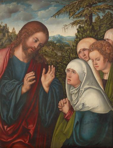Christ Taking Leave Of His Mother — Lucas Cranach The Elder