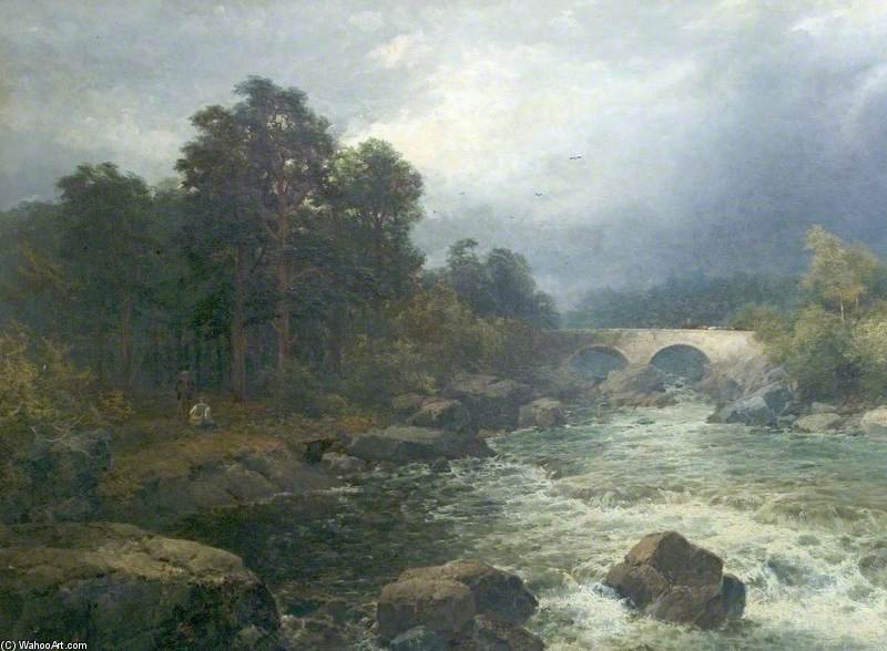 Anglers By A Rocky Torrent — John Brandon Smith