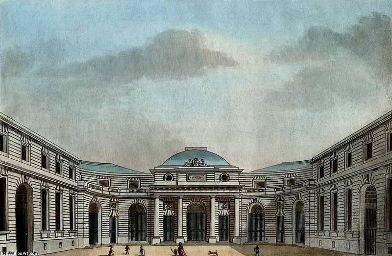 View Of The Hotel De Paris Monies Taken In The Court — Jean-françois Janinet