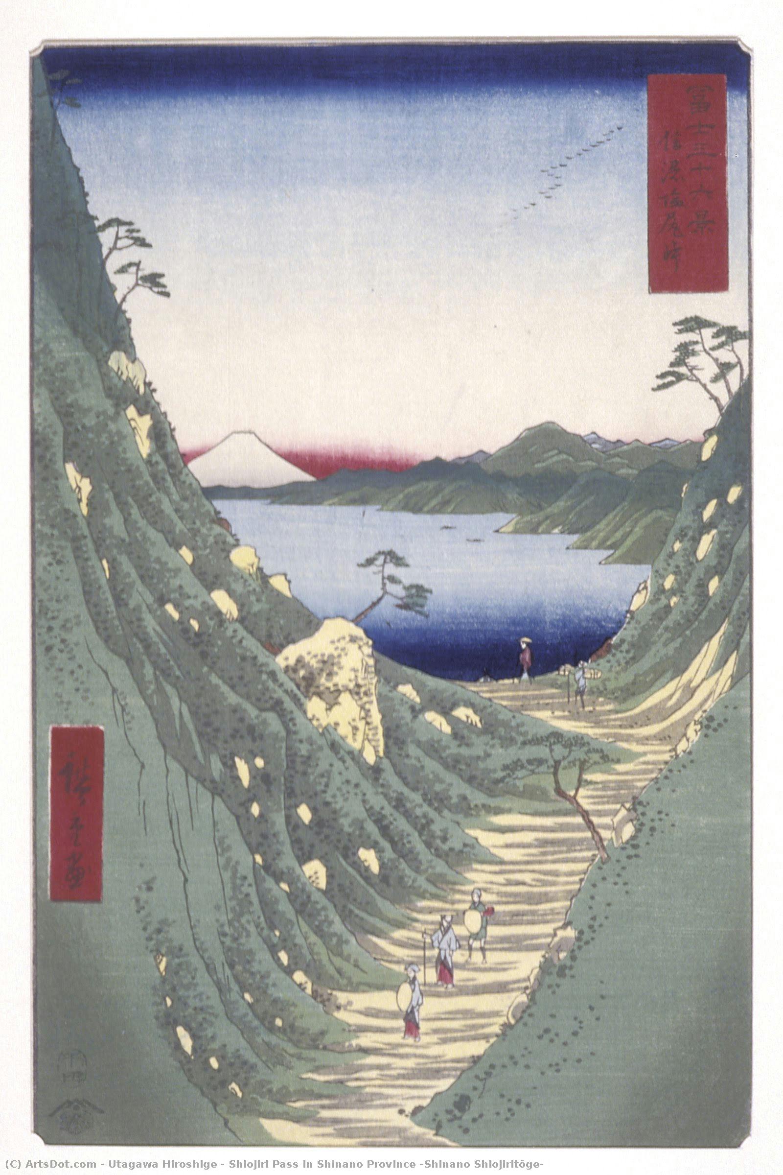 Shiojiri Pass In Shinano Province (shinano Shiojiritōge) — Utagawa Hiroshige