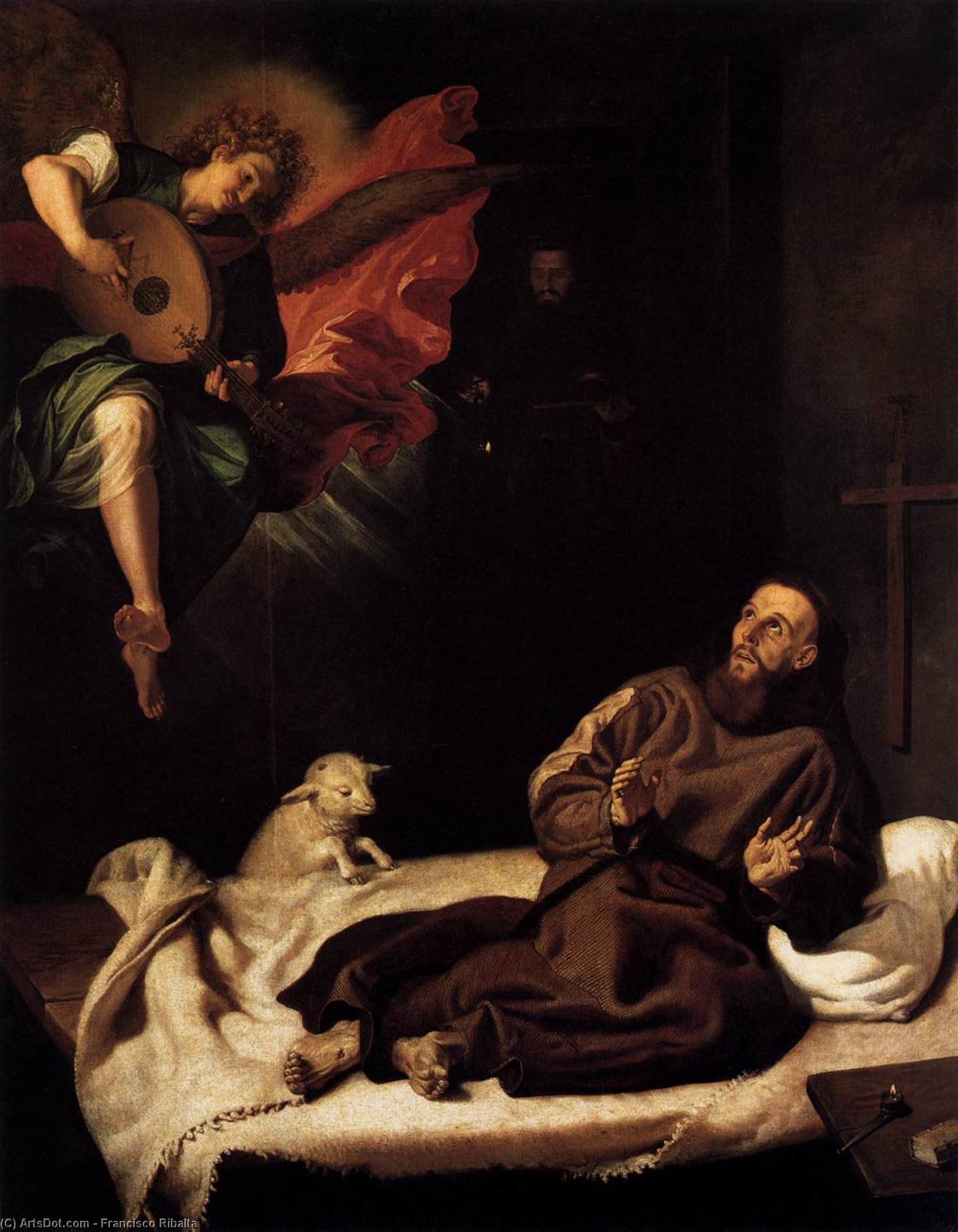 St Francis Comforted By An Angel — Francisco Ribalta