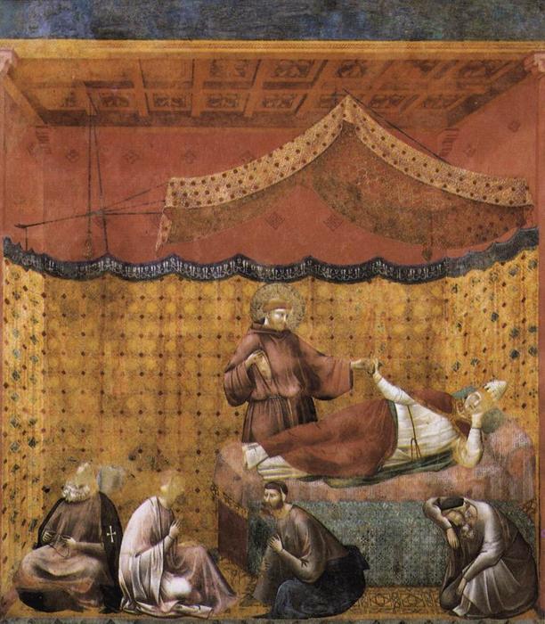 Legende Des Heiligen Franziskus: 25. Traum Des Gregorius — Giotto Di Bondone