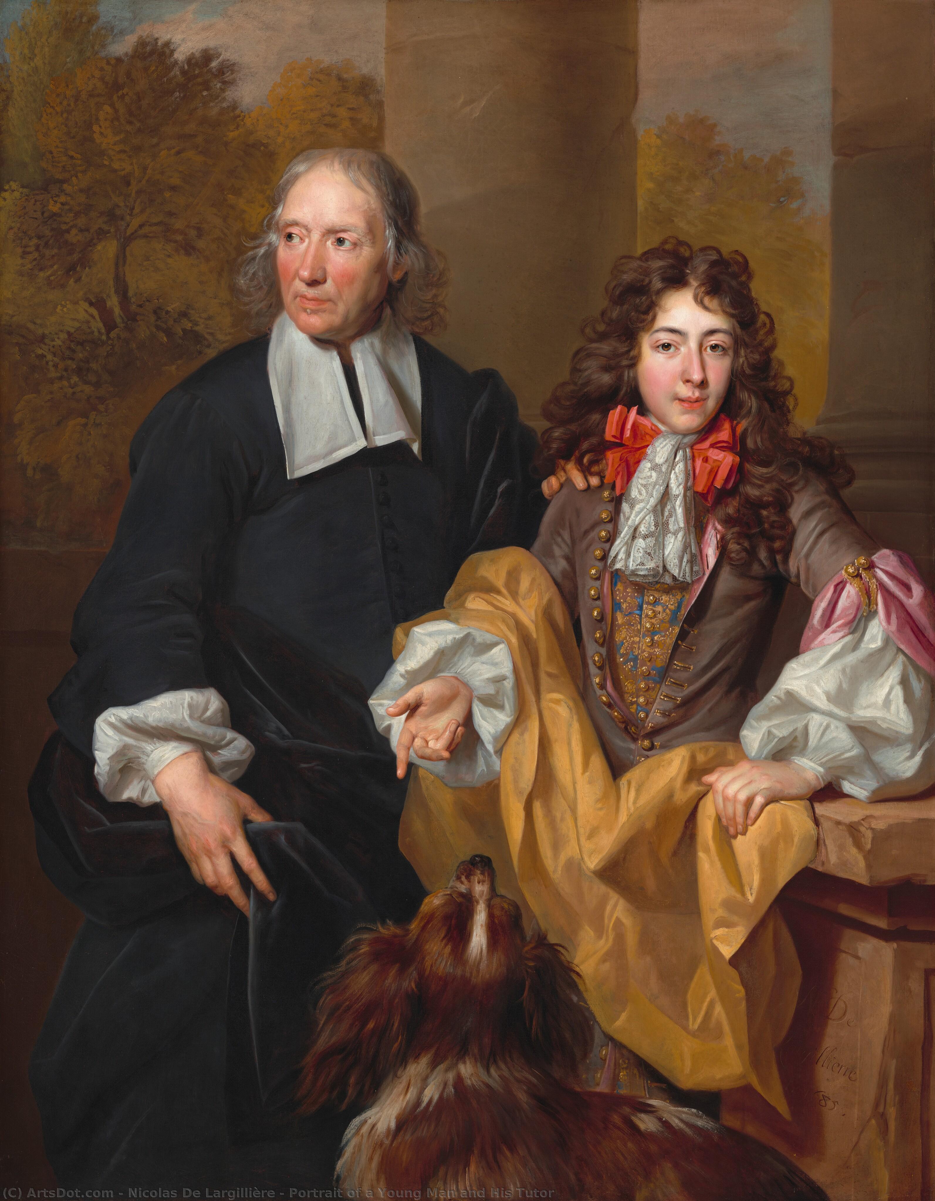 Portrait Of A Young Man And His Tutor — Nicolas De Largillière