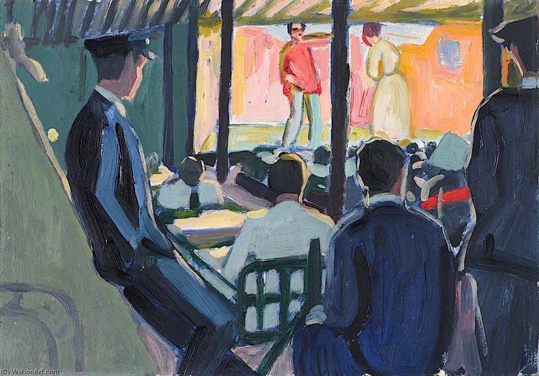 First World War Wounded Sailors Watching A Play — Jan Godfrey Jervis Gordon