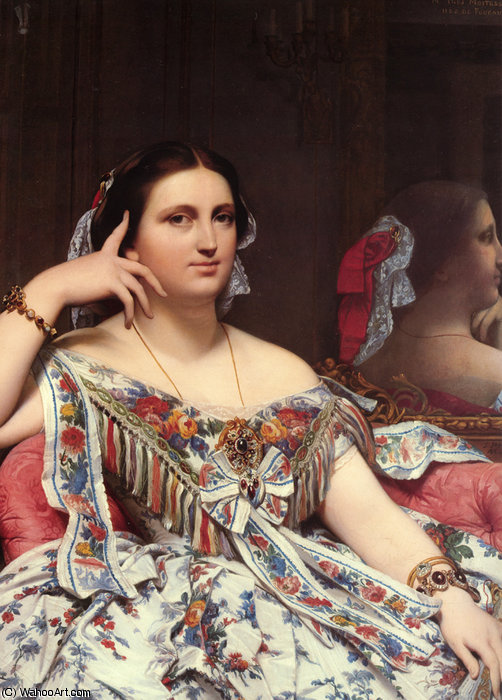 Madame Moitessier Seated (detail) — Jean-auguste-dominique Ingres