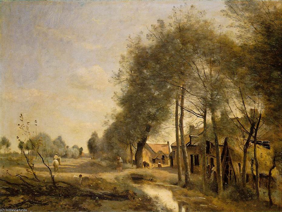 The Sin-le-noble Road Near Douai, Louvre — Žan-batist Kamil Korote
