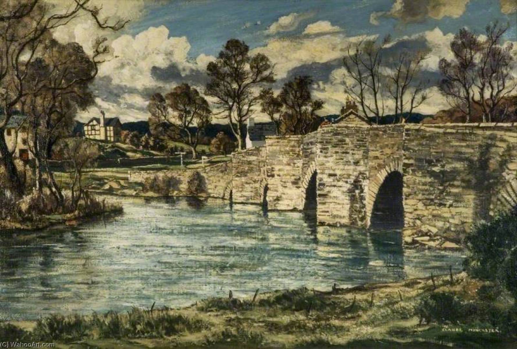 March Morning, Newby Bridge, Cumbria — Claude Muncaster