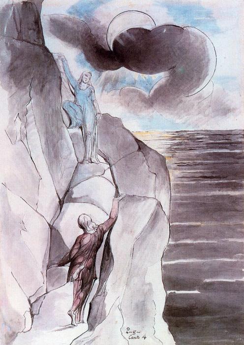 La Ascensión Al Purgatorio - Die Reinigung — William Blake
