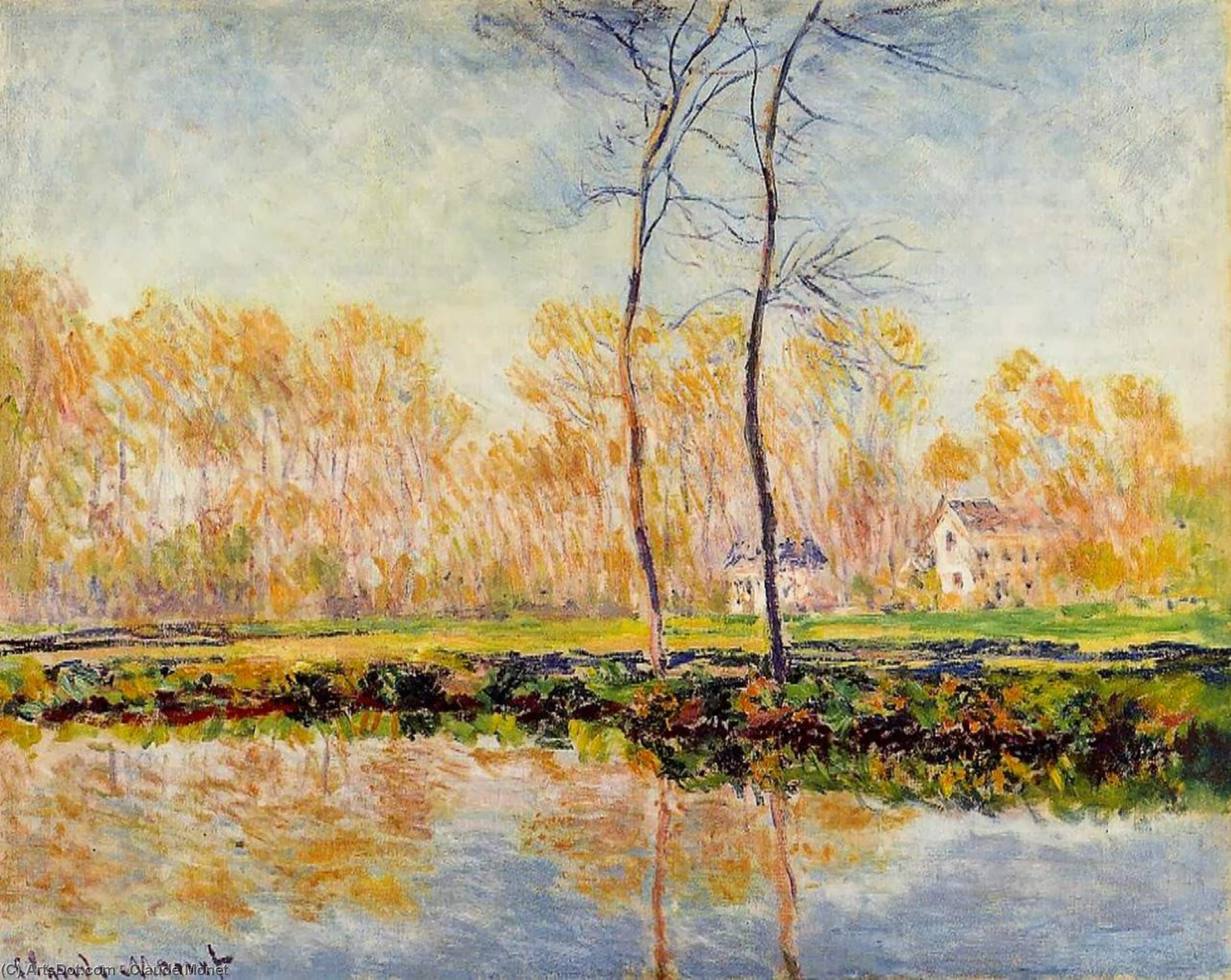 Die Ufer Des Epte Bei Giverny — Claude Monet