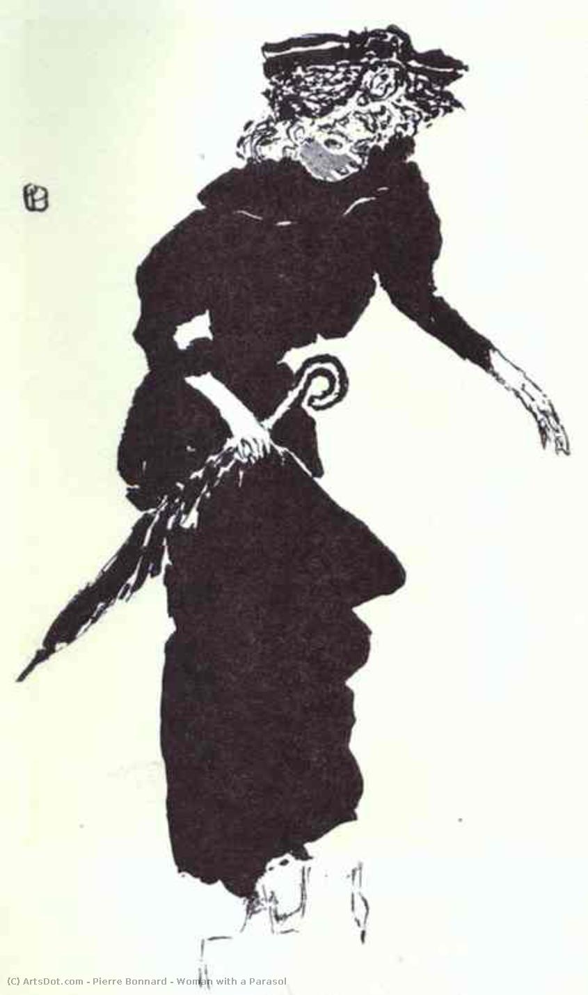 Woman With A Parasol — Pierre Bonnard