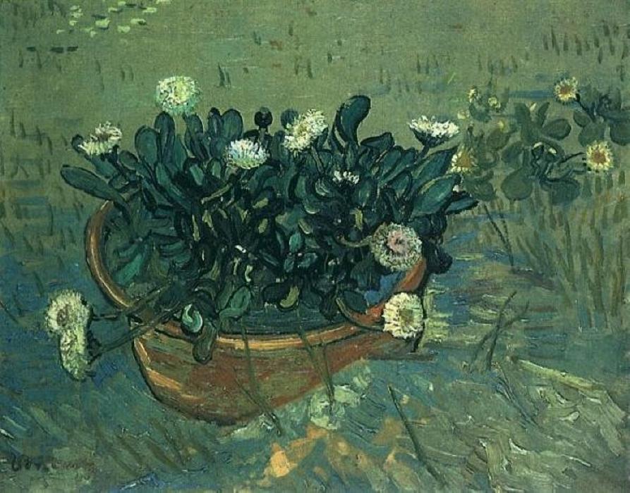 Still Life Bowl With Daisies — Vincent Willem Van Gogh