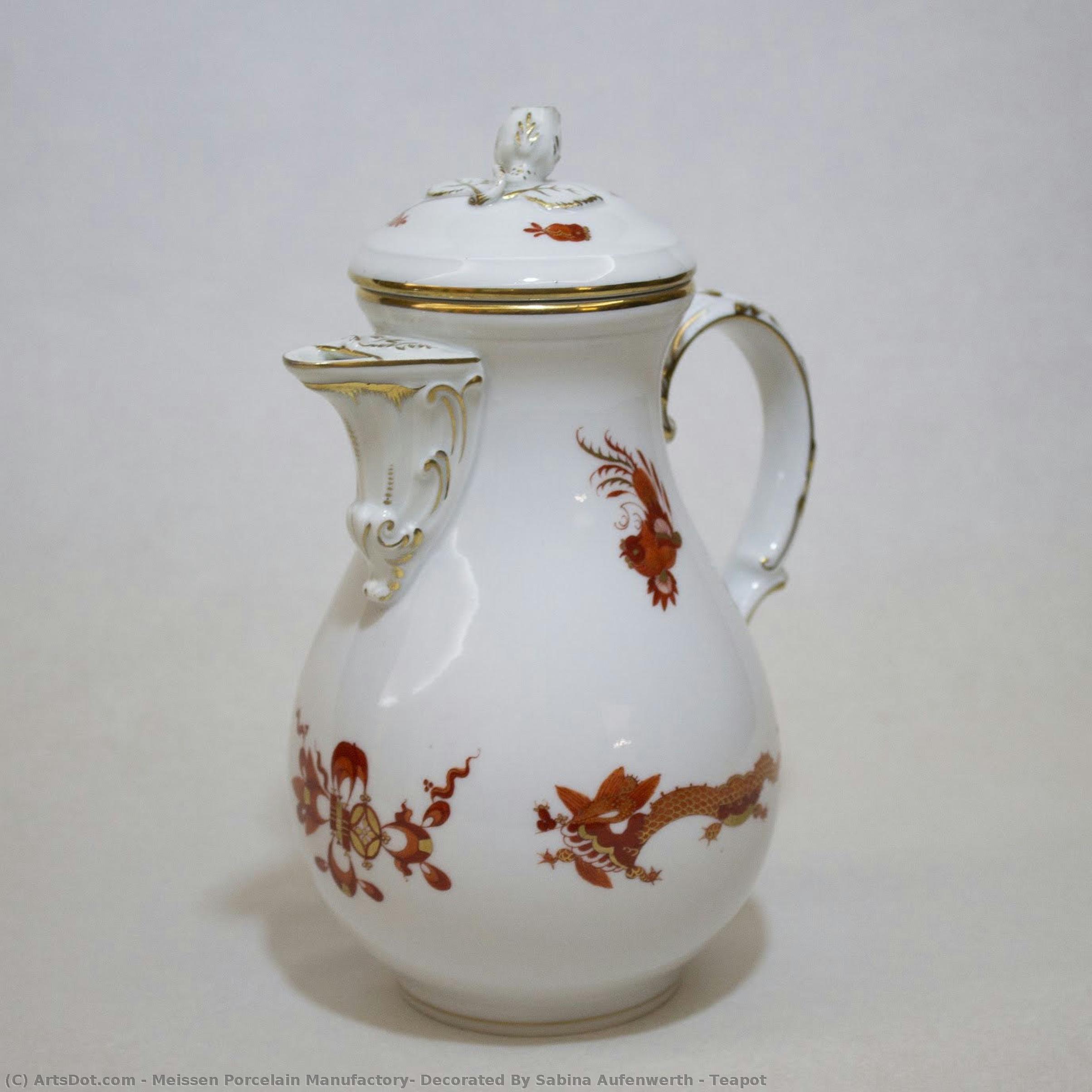 Teapot — Meissen Porcelain Manufactory, Decorated By Sabina Aufenwerth