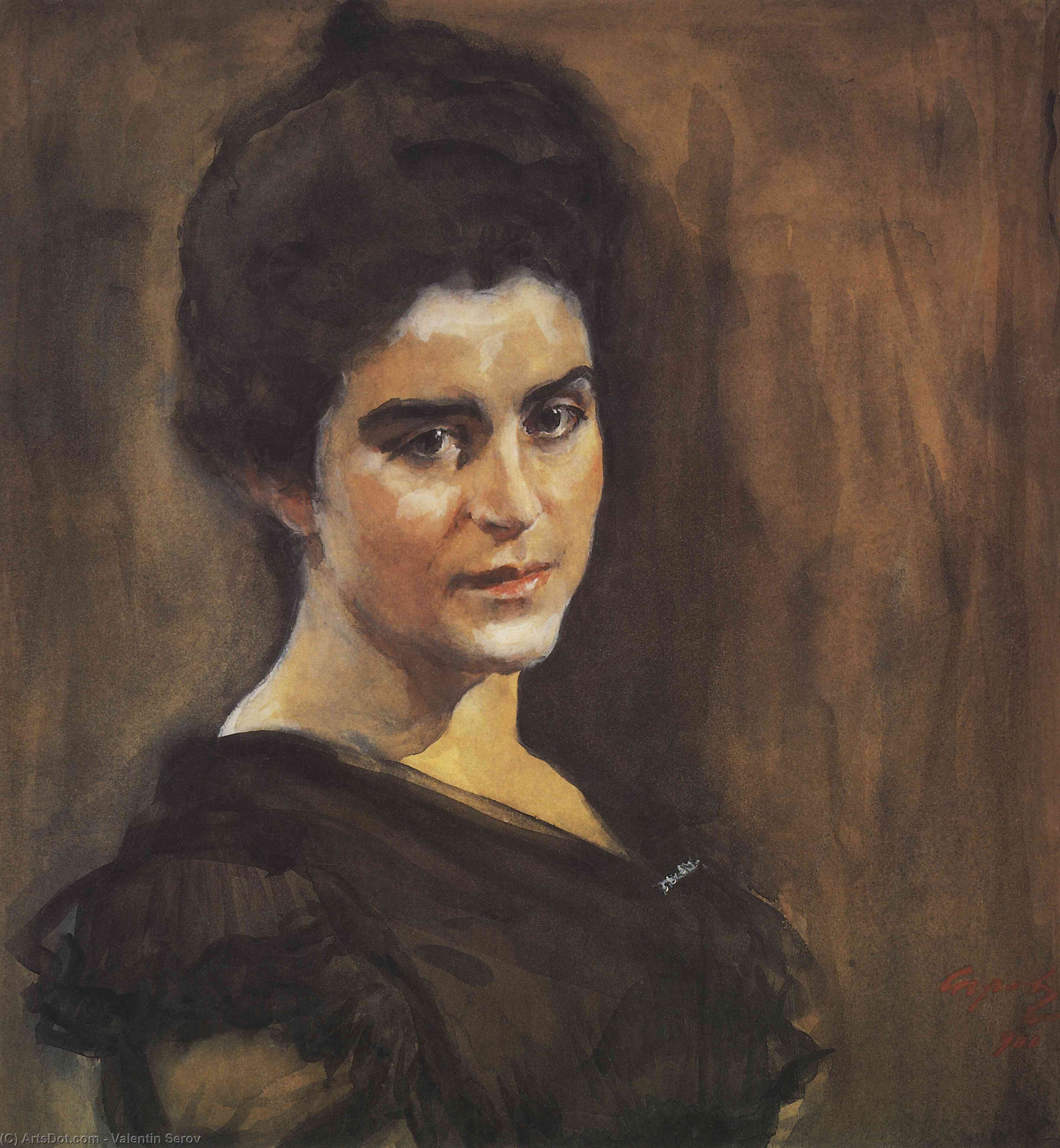 Portrait Of Sophia Dragomirova-lukomskaya — Valentin Alexandrovich Serov