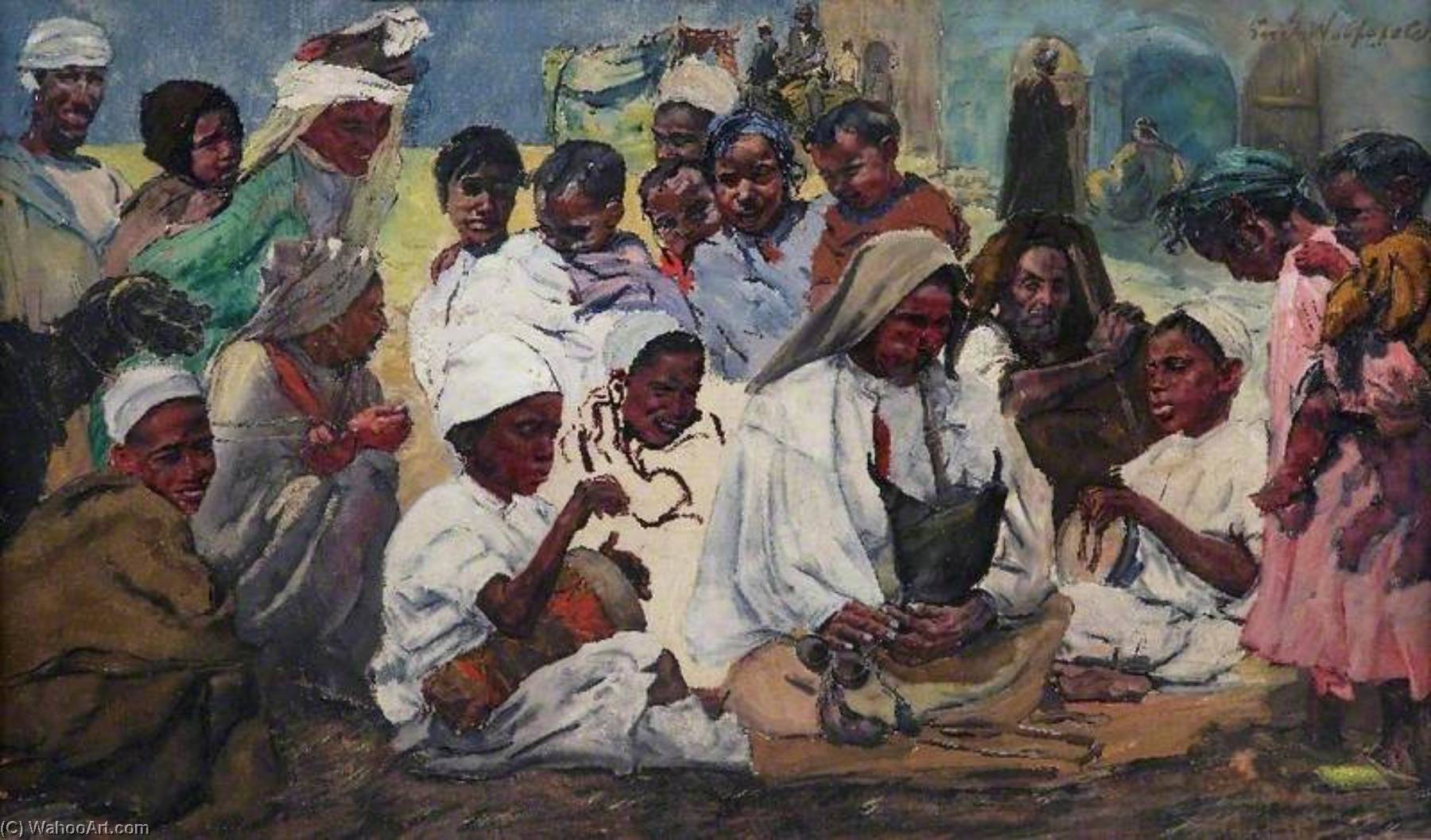 Moroccan Musicians — Erich Wolfsfeld