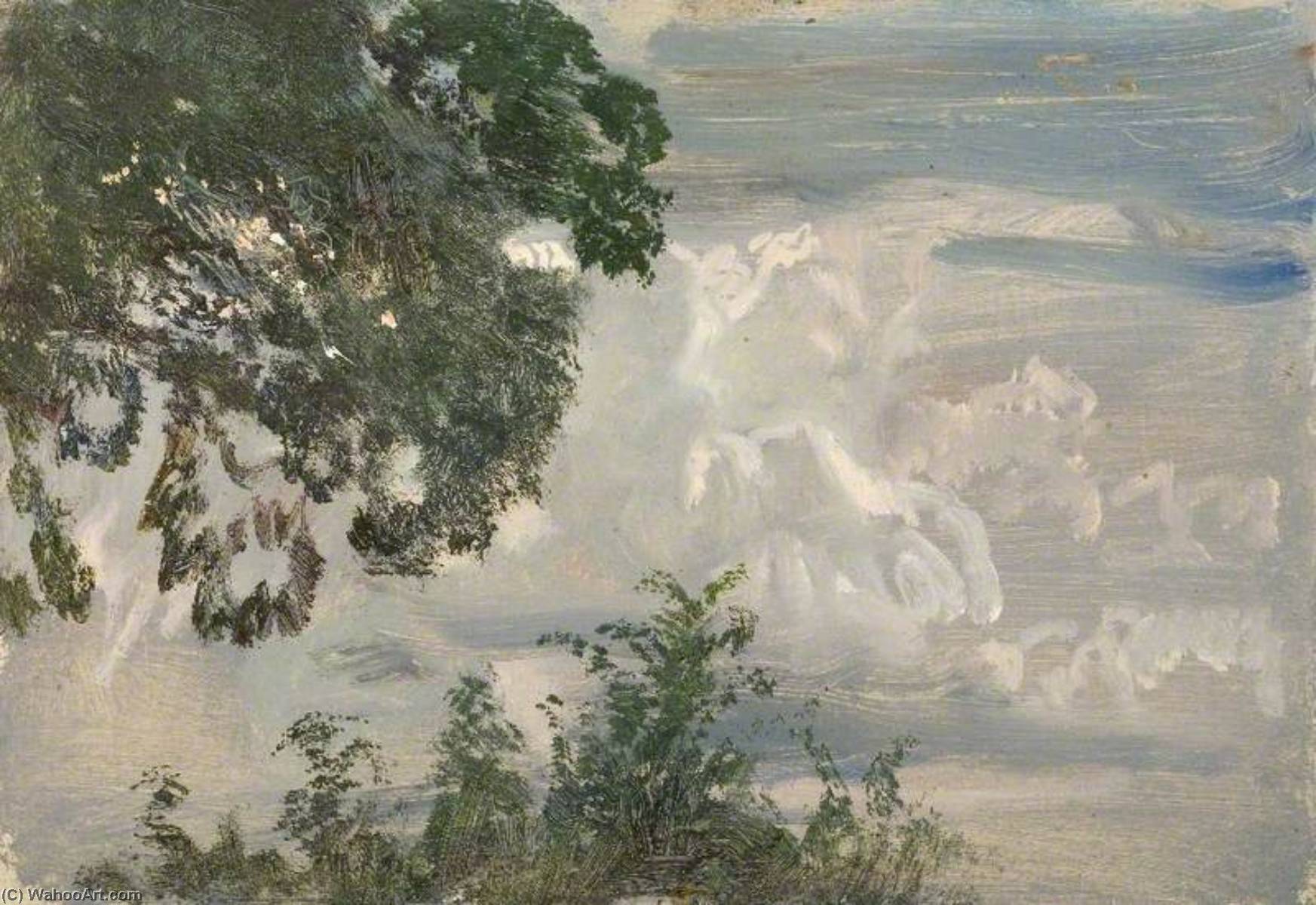 Studie Von Bäumen Und Himmel — Sir Alfred James Munnings