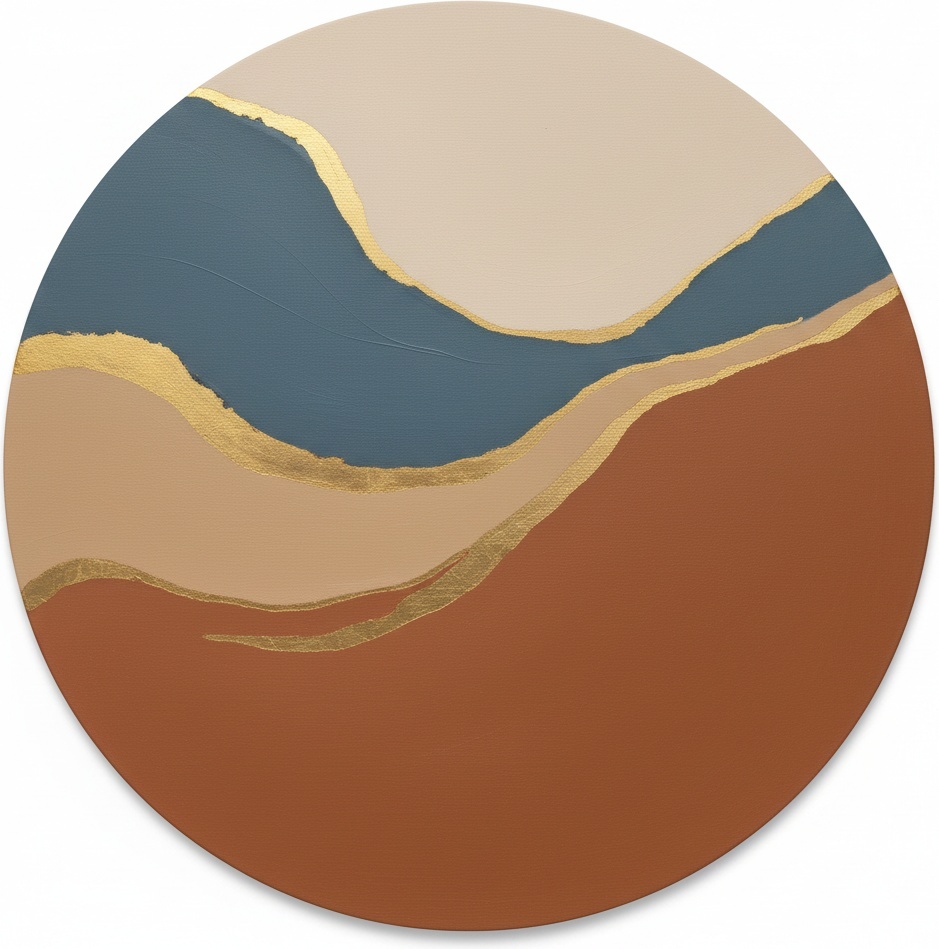 Eternal Strata: A Meditative Symphony Of Gilded Veins And Earthbound Horizons — Laurent Fabre