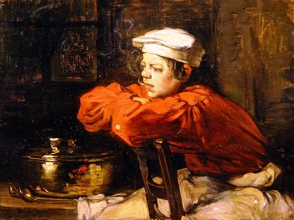 Kitchen Boy On A Cigarette Break — Claude Joseph Bail