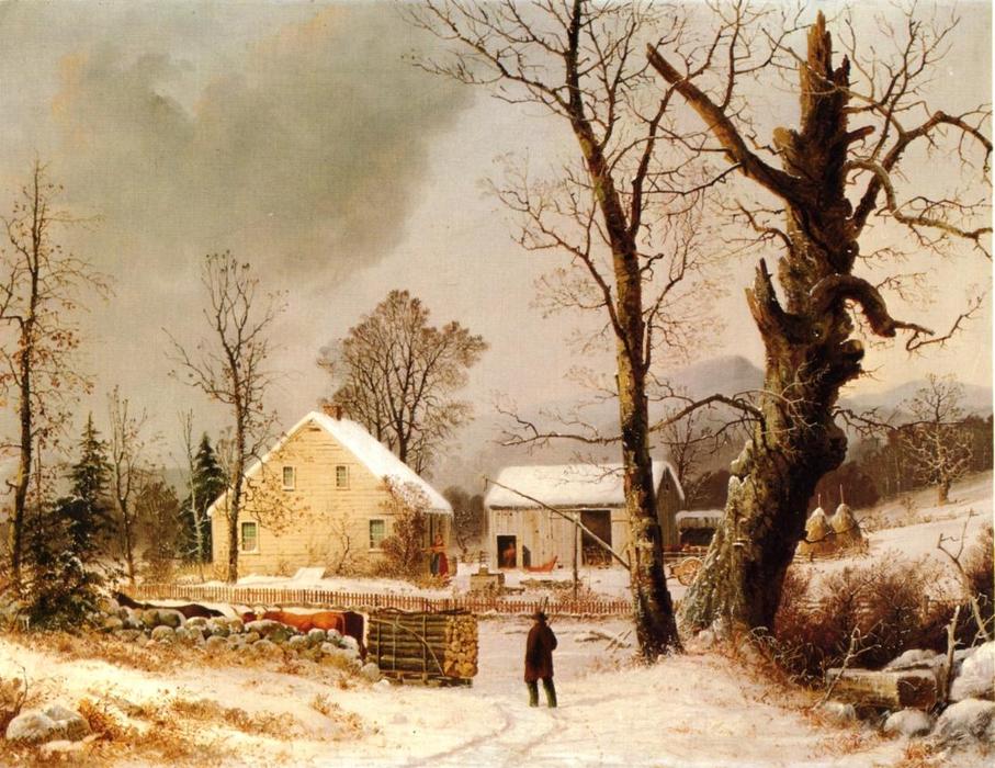 Winter Scene In New England — ジョージ・ヘンリー・ダリー