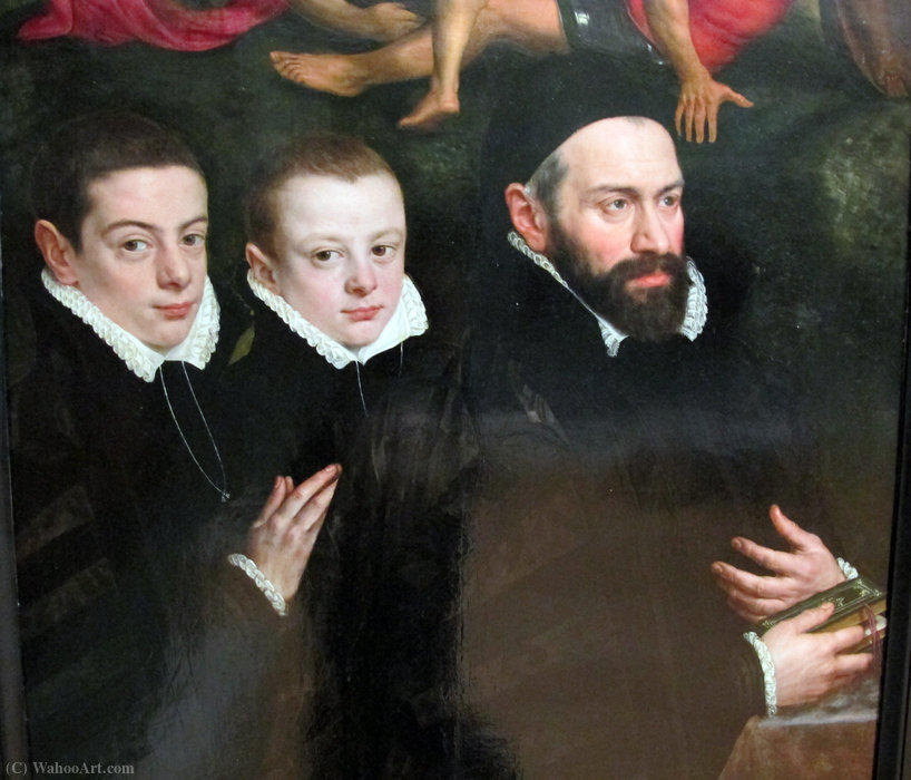 Antonio Del Rio Ladies Aertseleer And Her Two Children — Adríaen Thomasz Key