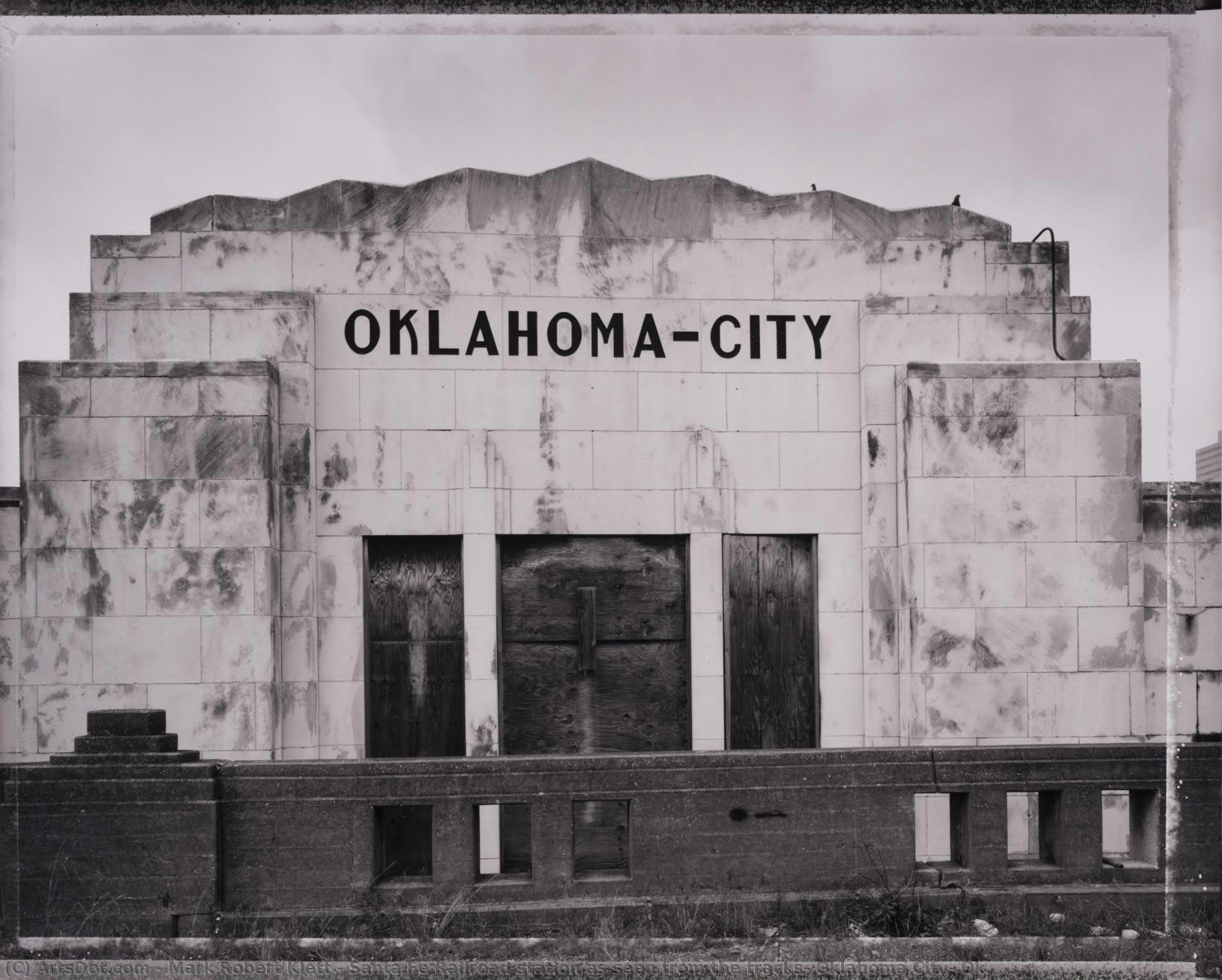 Santa Fe Railroad Station As Seen From The Tracks, Oklahoma City, Ok. — Mark Robert Klett