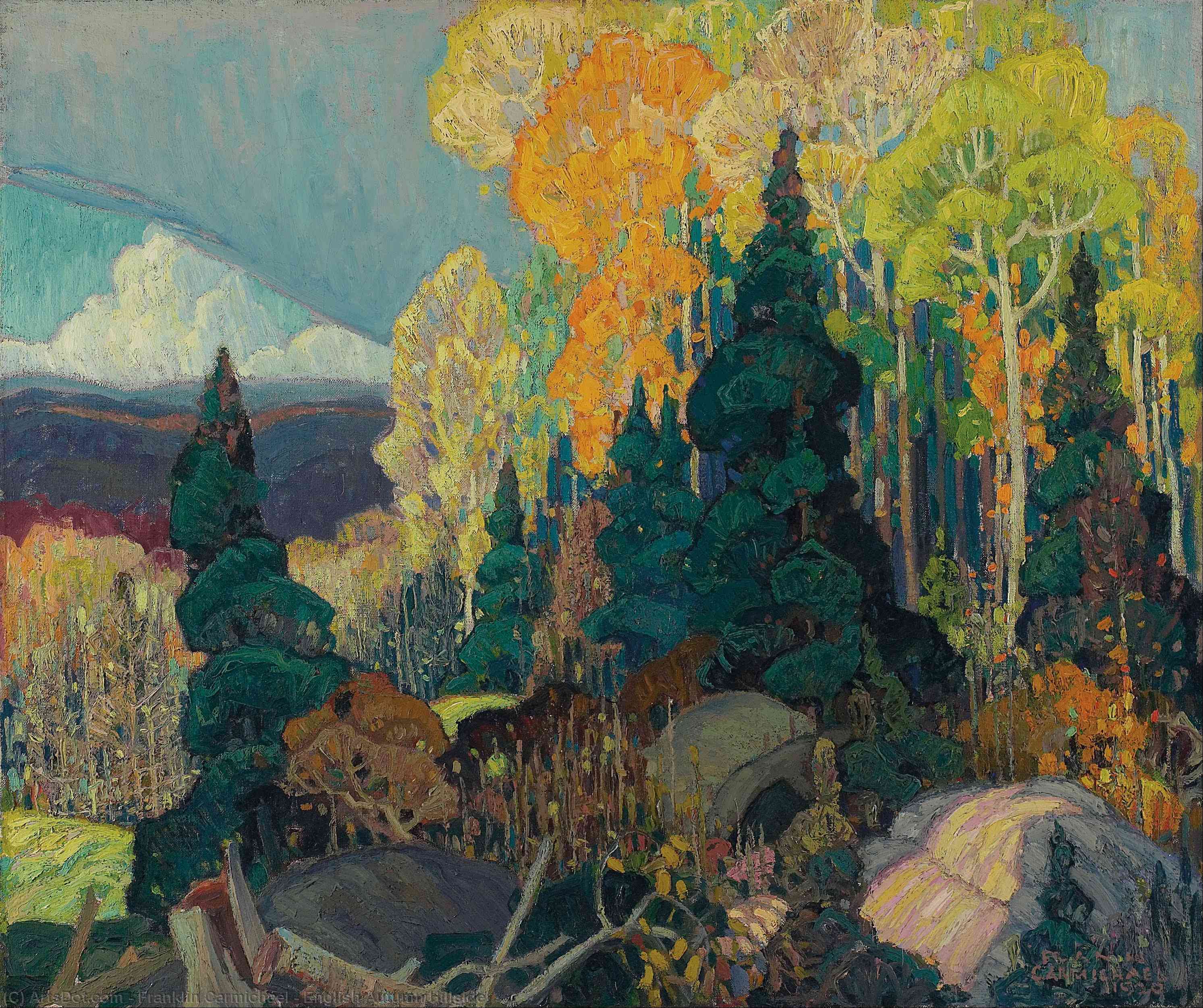 English Autumn Hillside — Franklin Carmichael