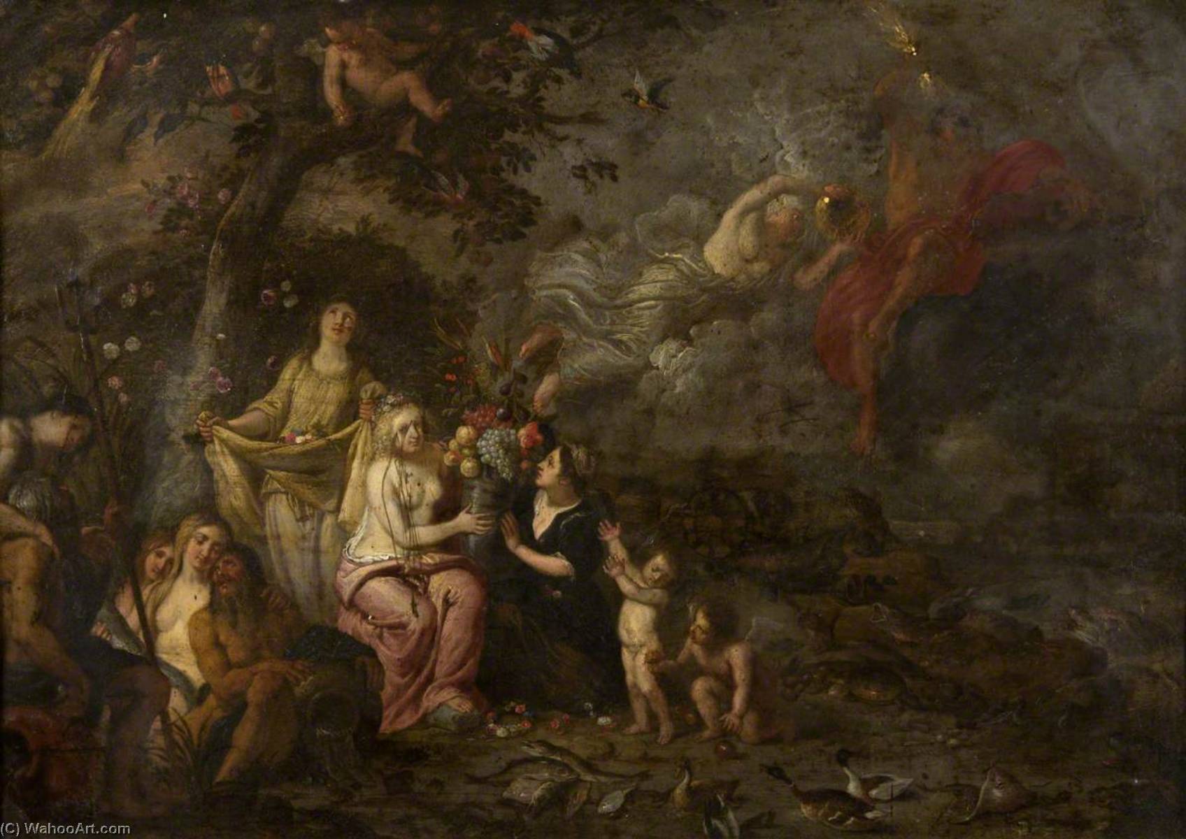 The Four Elements — Jan Van Kessel The Elder