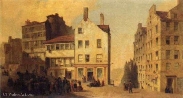 In Edinburgh, The High Street, Leith Wynd And Canongate — William Gavin Herdman