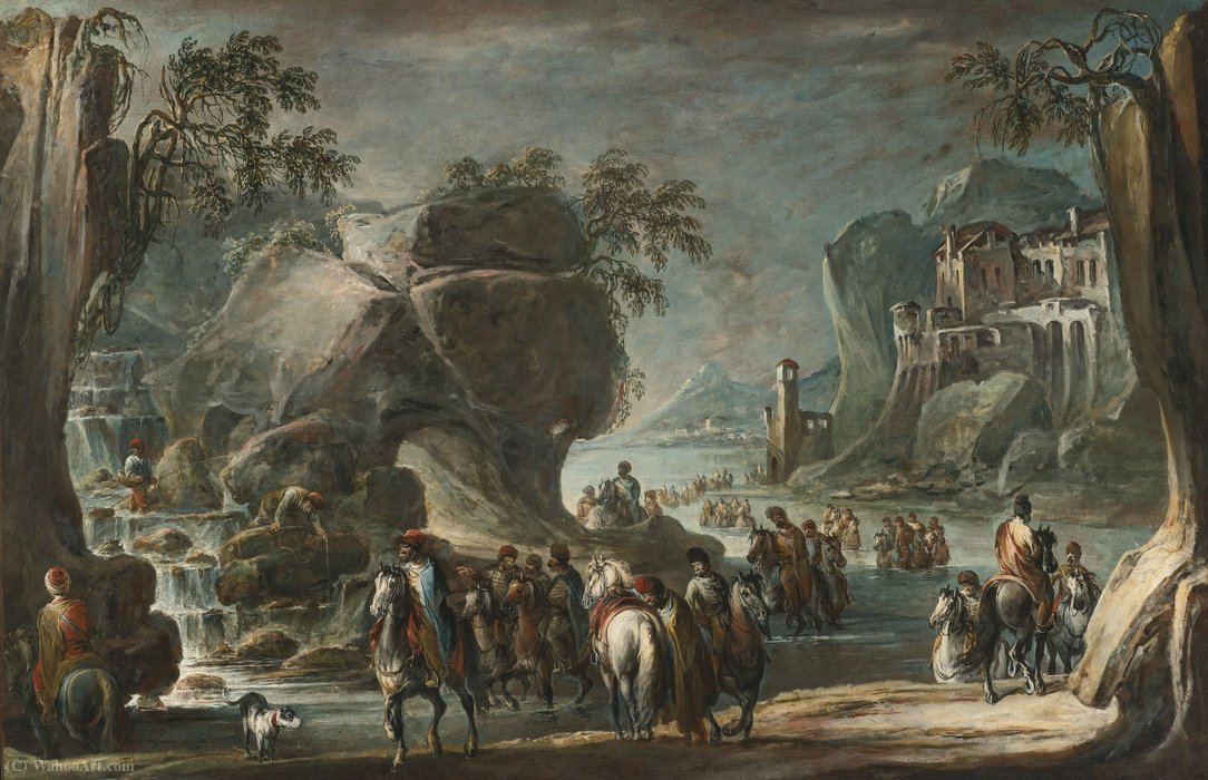 Soldiers Crossing A River — Francesco Simonini