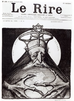Caricature Of The Family Rothschild From 'le — Charles Lucien Léandre