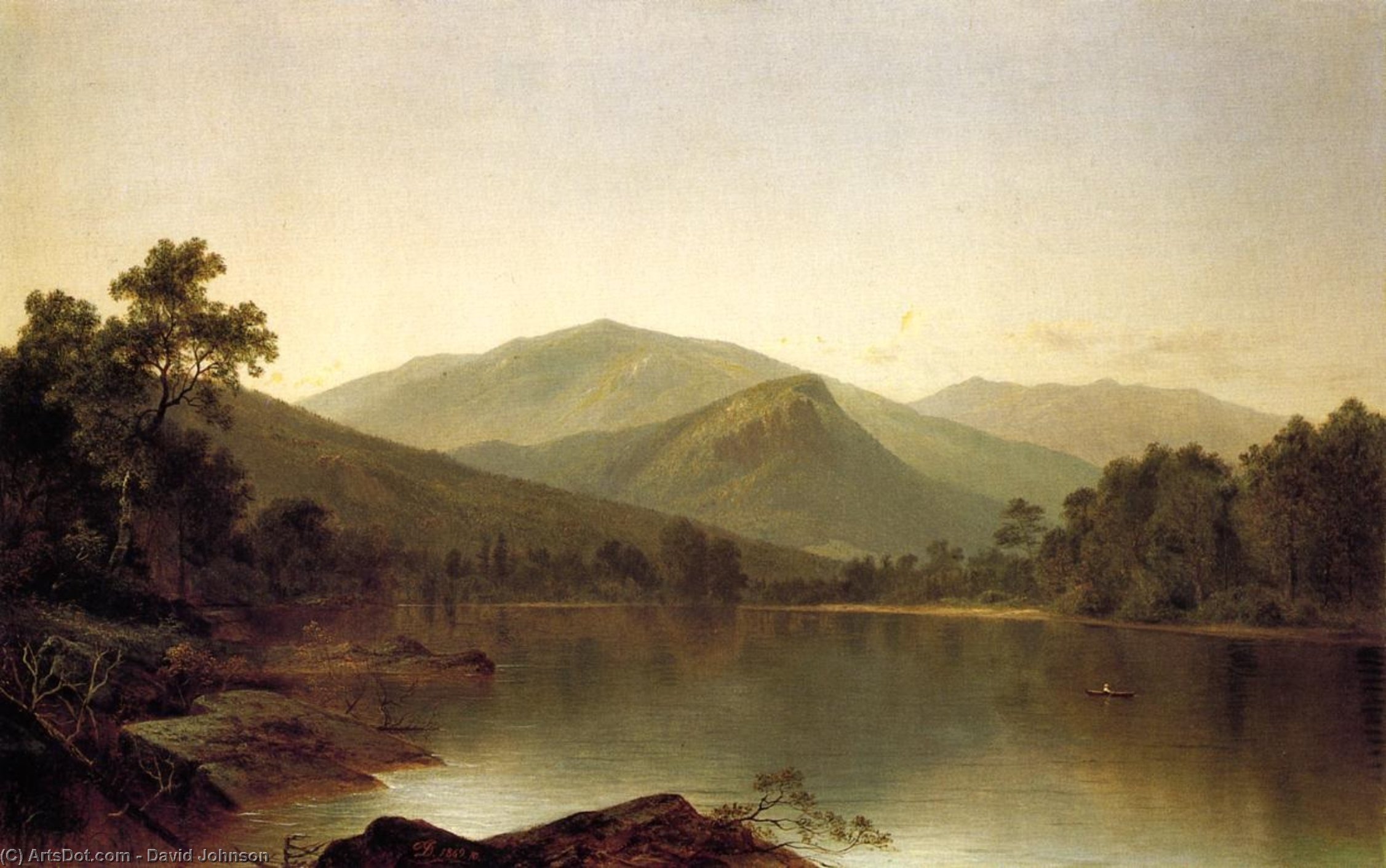 View On The Androscoggin River, Maine — Дэвид Джонсон