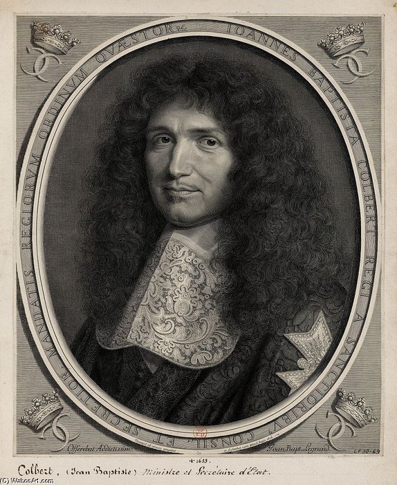 Portrait De Jean-baptiste Colbert Par Robert Nanteuil — Robert Nanteuil