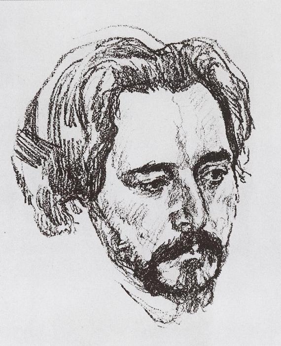 Portrait Of L.n. Andreev — Valentin Alexandrovich Serov