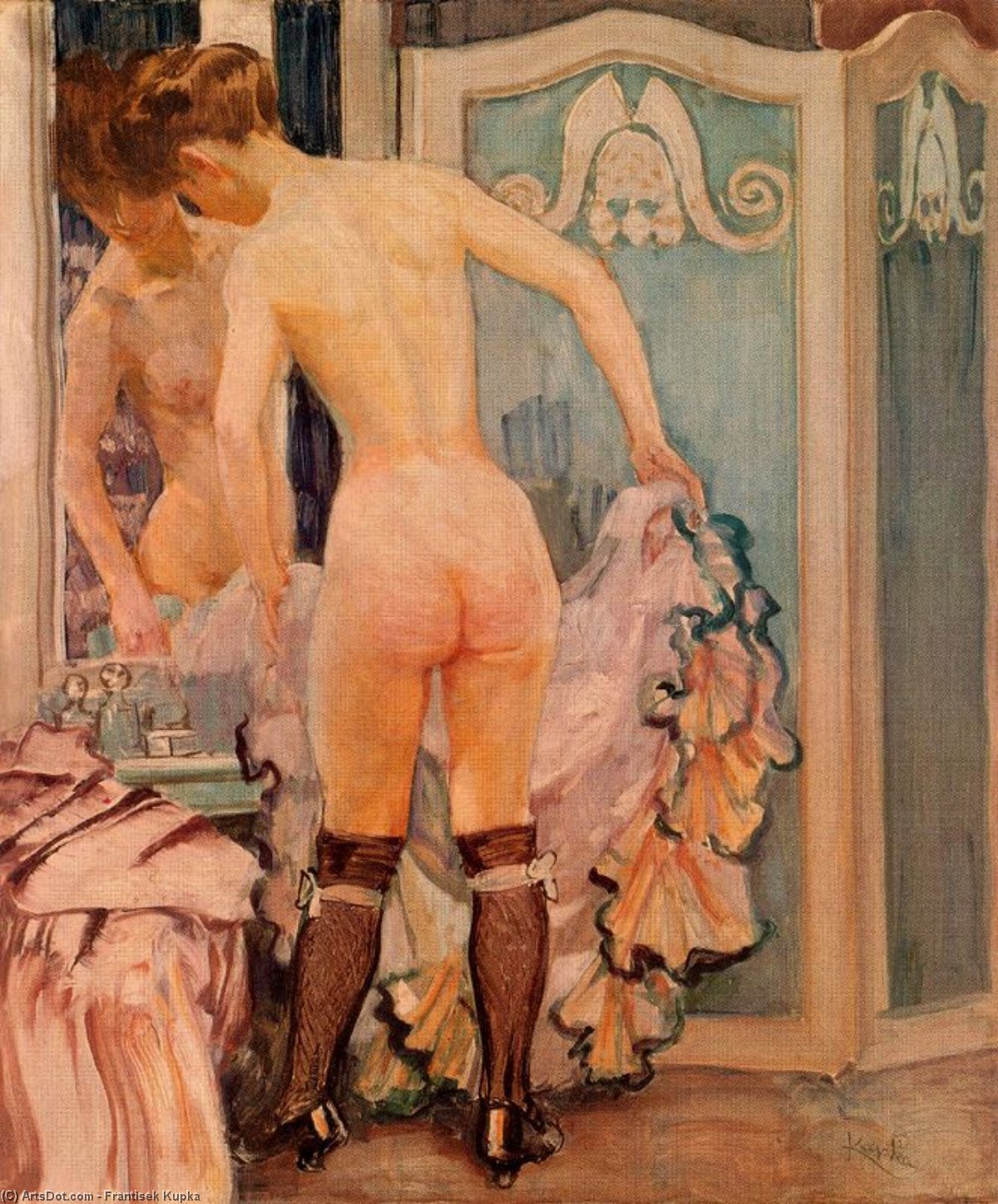 Woman Before A Mirror — František Kupka