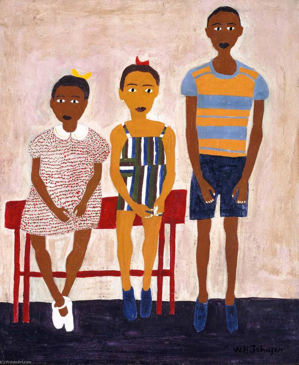 Three Little Children — William H. Johnson