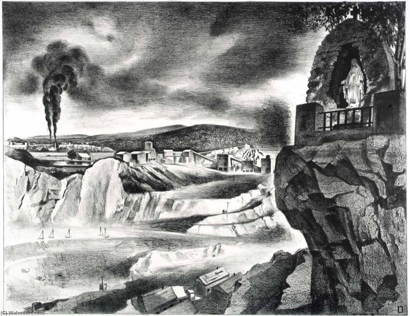 The Shrine, Buchanan, New York — Louis Lozowick
